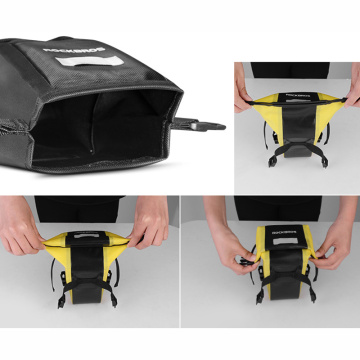 Bicycle Saddle Bag, Waterproof Strap-on Bike Storage Frame Bag for Cycling